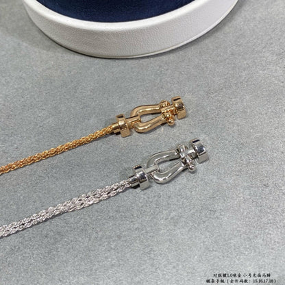 [⭐Veyra]FORCE SMALL HORSESHOE  DIAMOND CHAIN ROPE BRACELET