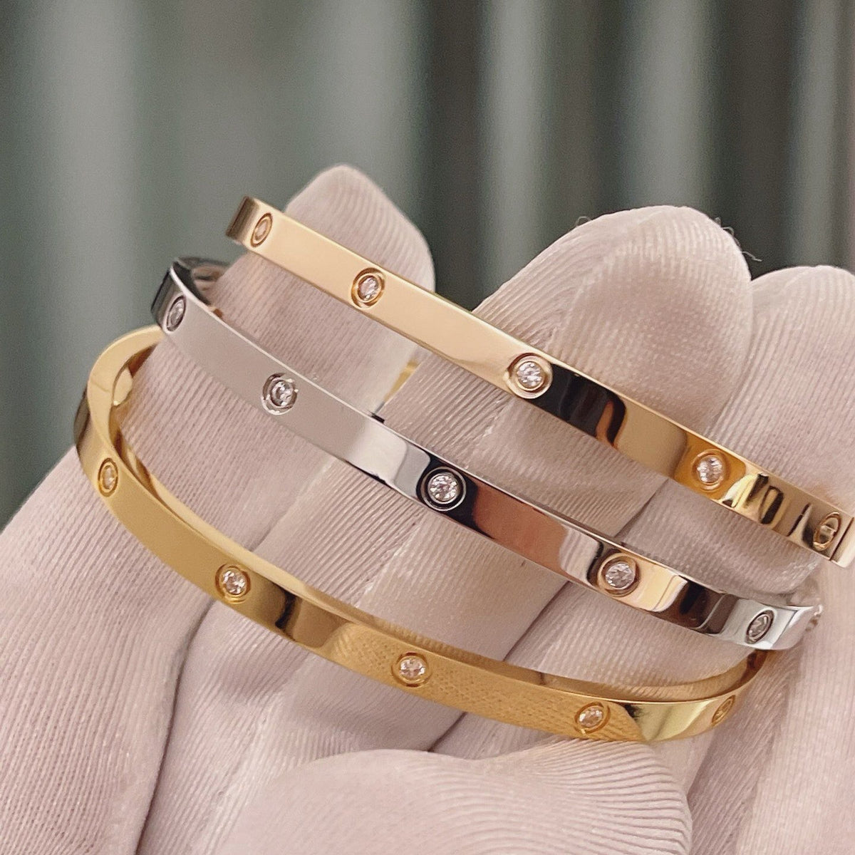 [⭐Veyra]LOVE BRACELET 3.65MM 10 DIAMONDS
