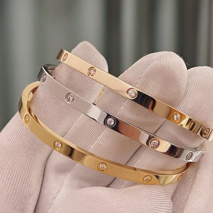 [⭐Veyra]LOVE BRACELET 3.65MM 10 DIAMONDS