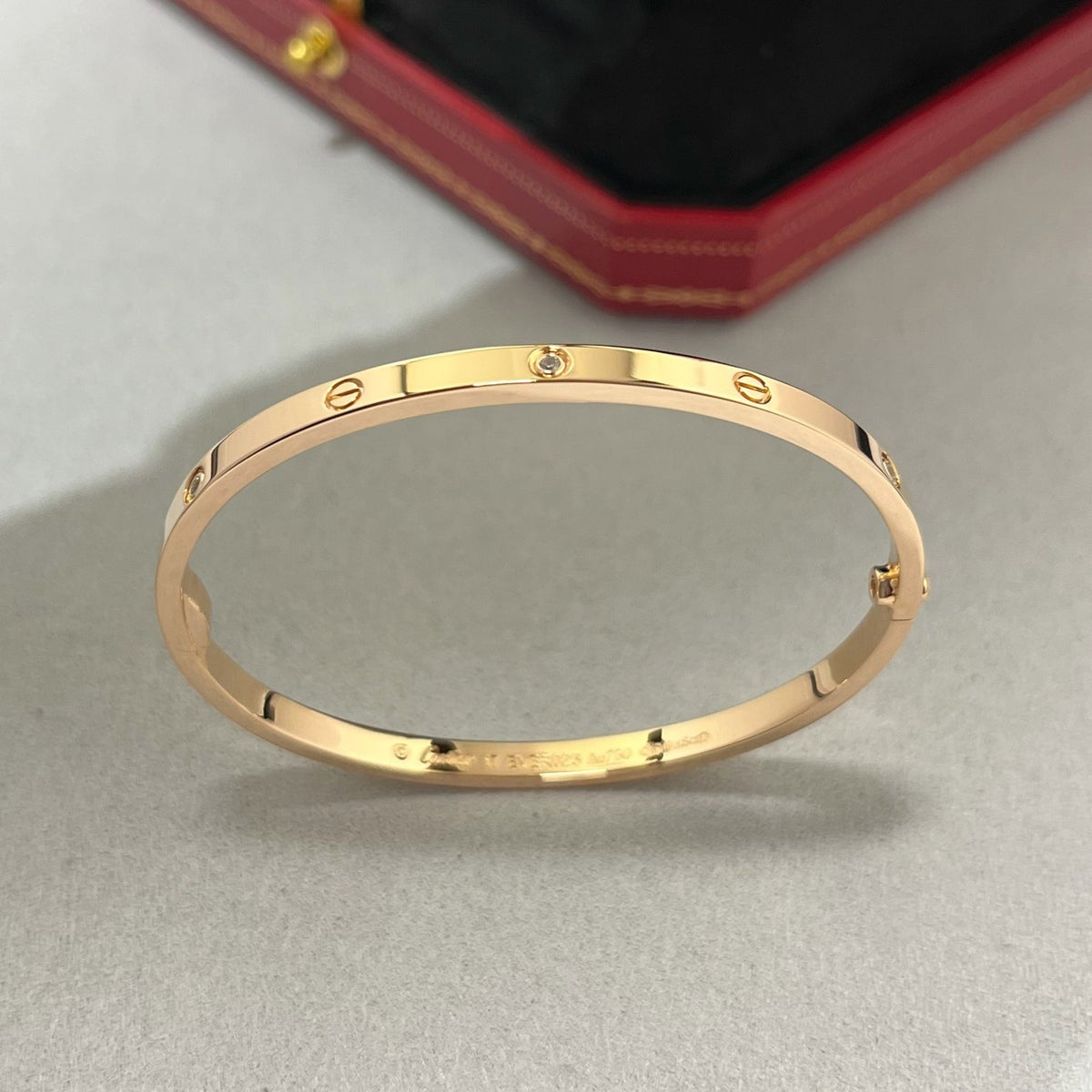 [⭐Veyra]LOVE BRACELET 3.65MM 6 DIAMONDS