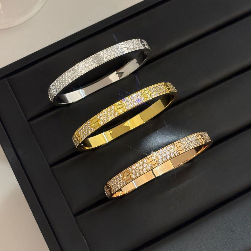 [⭐Veyra]LOVE BRACELET 6.1MM DIAMOND-PAVED