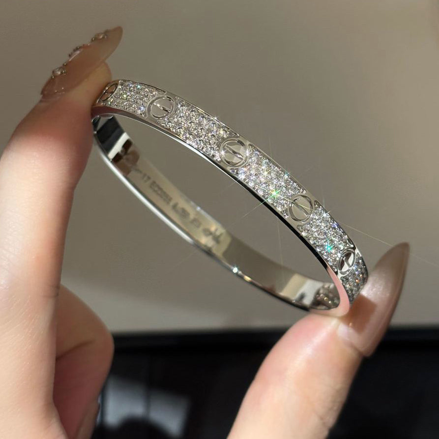 [⭐Veyra]LOVE BRACELET 6.1MM DIAMOND-PAVED