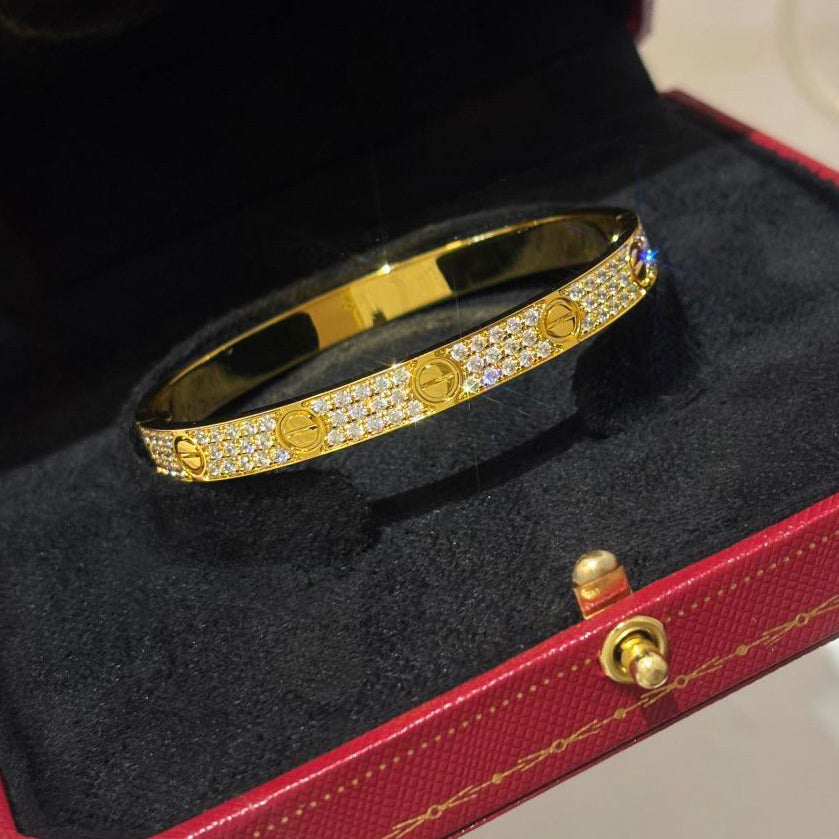 [⭐Veyra]LOVE BRACELET 6.1MM DIAMOND-PAVED