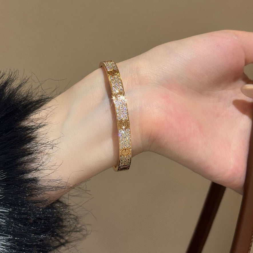 [⭐Veyra]LOVE BRACELET 6.1MM DIAMOND-PAVED