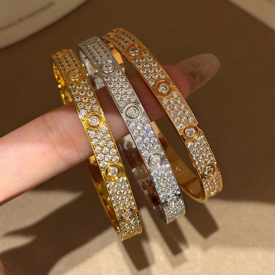 [⭐Veyra]LOVE BRACELET 6.1MM DIAMOND-PAVED 10 BIG DIAMONDS
