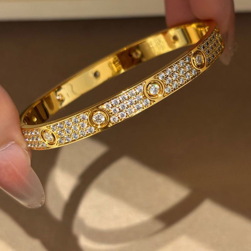 [⭐Veyra]LOVE BRACELET 6.1MM DIAMOND-PAVED 10 BIG DIAMONDS