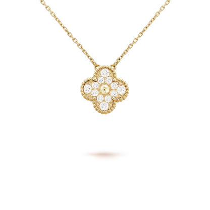 [⭐Veyra]CLOVER 15MM DIAMOND SINGLE FLOWER NECKLACE