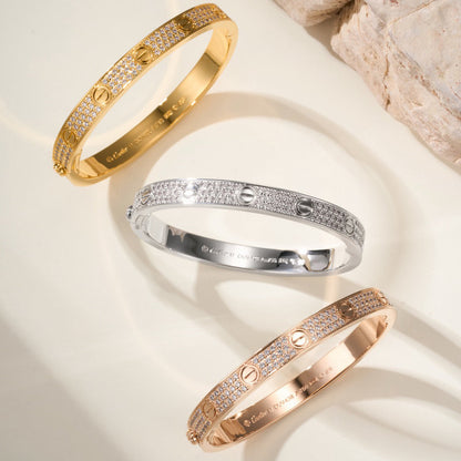 [⭐Veyra]LOVE BRACELET 6.1MM DIAMOND-PAVED