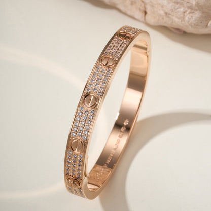 [⭐Veyra]LOVE BRACELET 6.1MM DIAMOND-PAVED