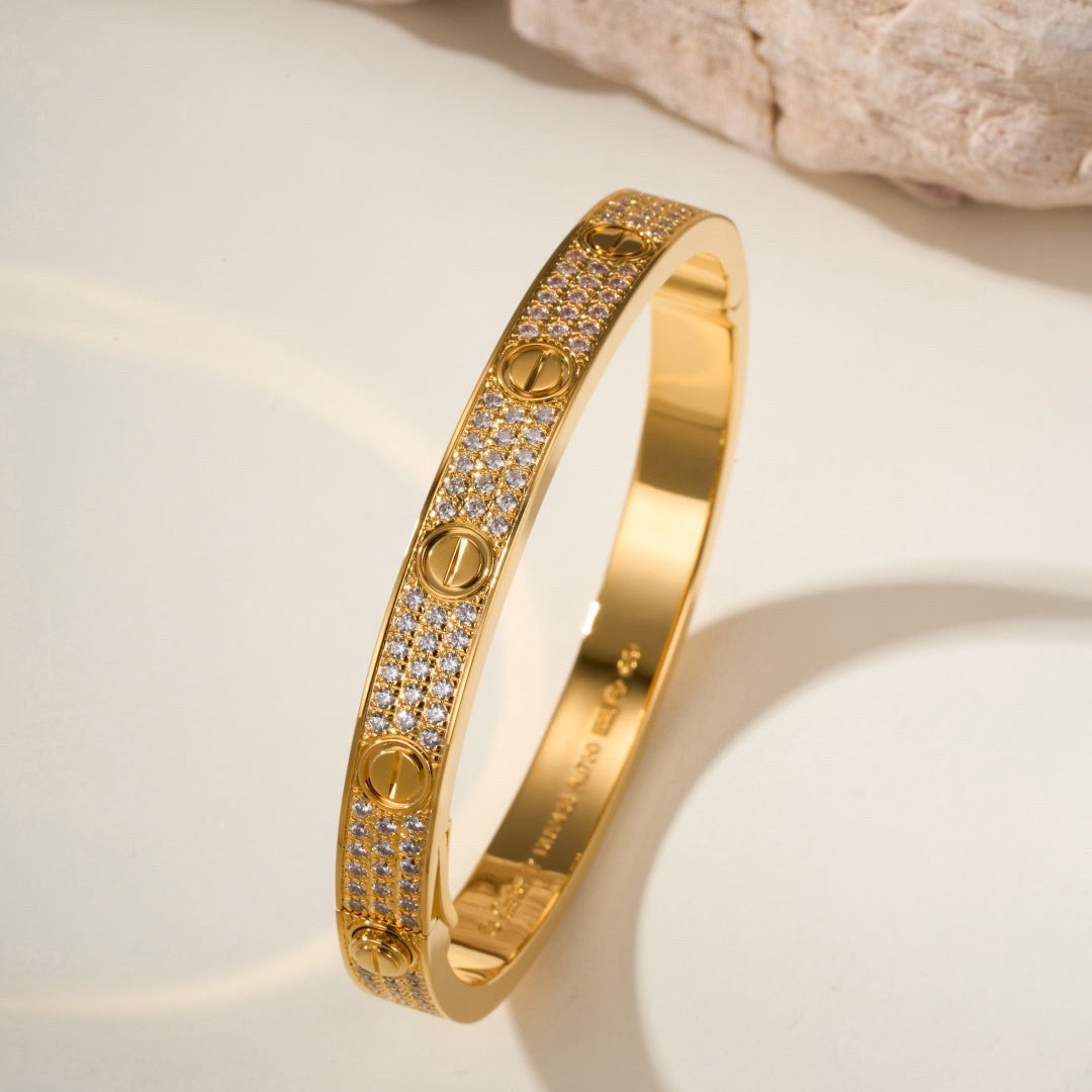 [⭐Veyra]LOVE BRACELET 6.1MM DIAMOND-PAVED