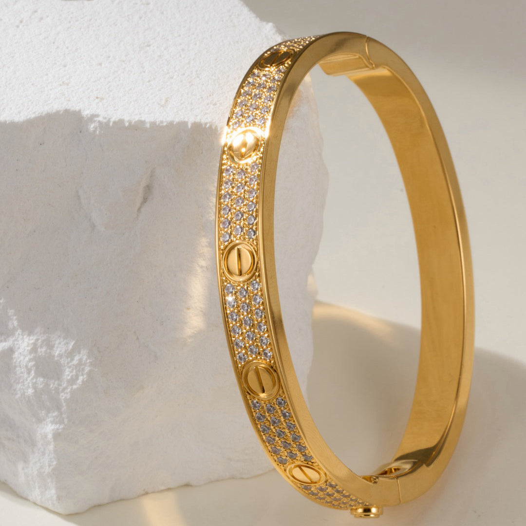 [⭐Veyra]LOVE BRACELET 6.1MM DIAMOND-PAVED
