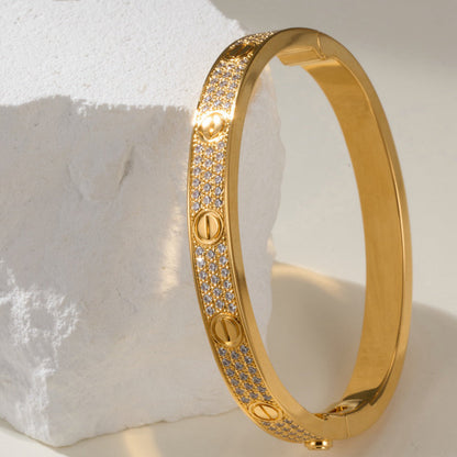 [⭐Veyra]LOVE BRACELET 6.1MM DIAMOND-PAVED