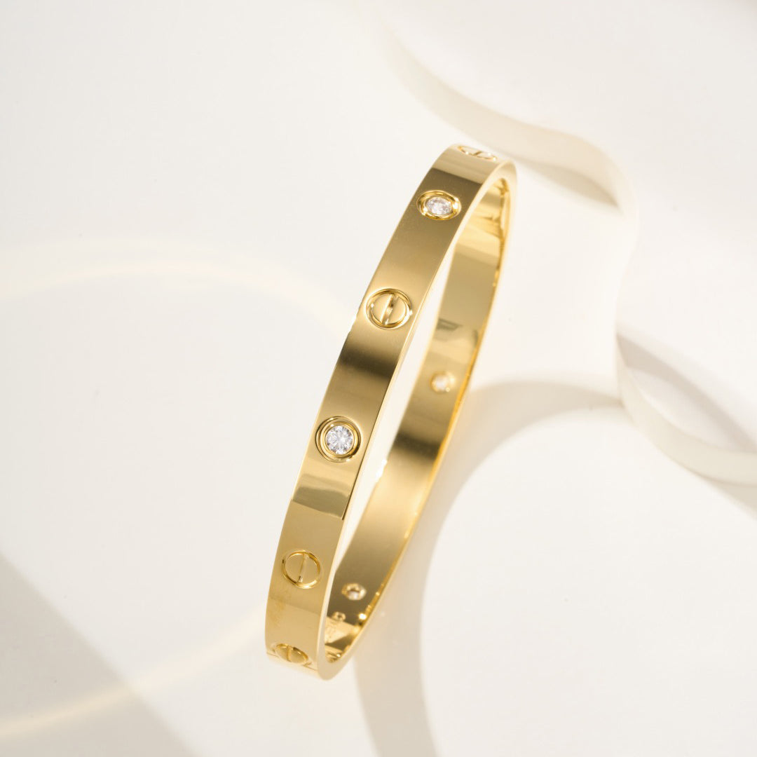 [⭐Veyra]LOVE BRACELET 6.1MM 4 DIAMONDS