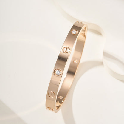 [⭐Veyra]LOVE BRACELET 6.1MM 4 DIAMONDS