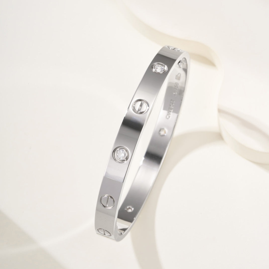 [⭐Veyra]LOVE BRACELET 6.1MM 4 DIAMONDS