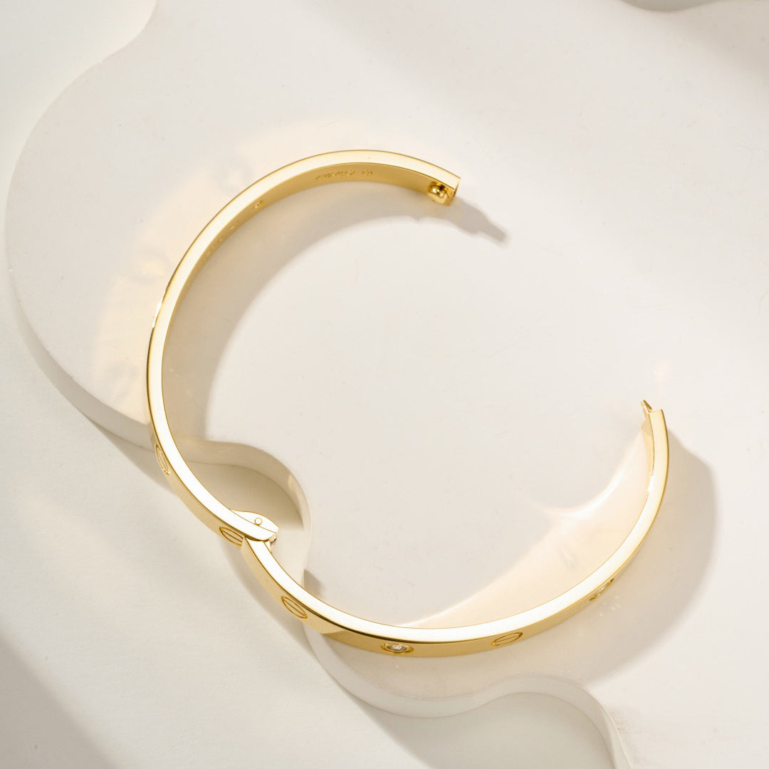 [⭐Veyra]LOVE BRACELET 6.1MM 4 DIAMONDS