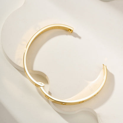 [⭐Veyra]LOVE BRACELET 6.1MM 4 DIAMONDS