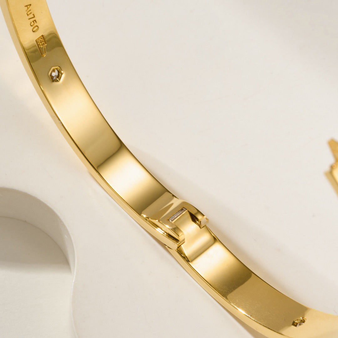 [⭐Veyra]LOVE BRACELET 6.1MM 4 DIAMONDS