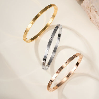 [⭐Veyra]LOVE BRACELET 3.65MM 6 DIAMONDS