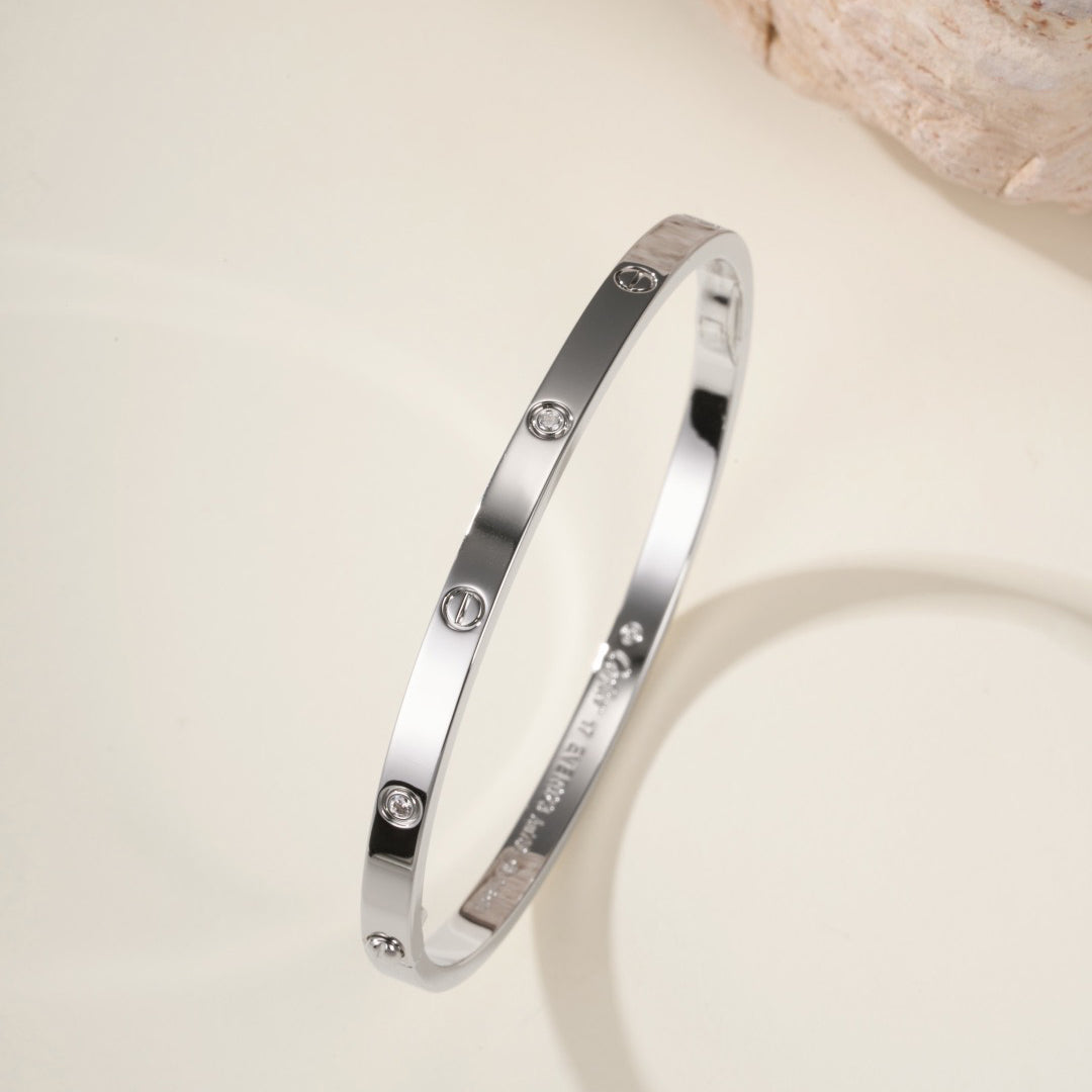 [⭐Veyra]LOVE BRACELET 3.65MM 6 DIAMONDS