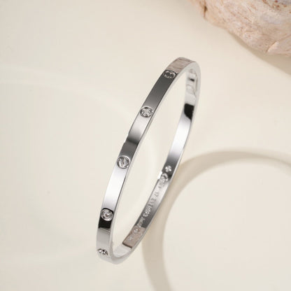 [⭐Veyra]LOVE BRACELET 3.65MM 6 DIAMONDS