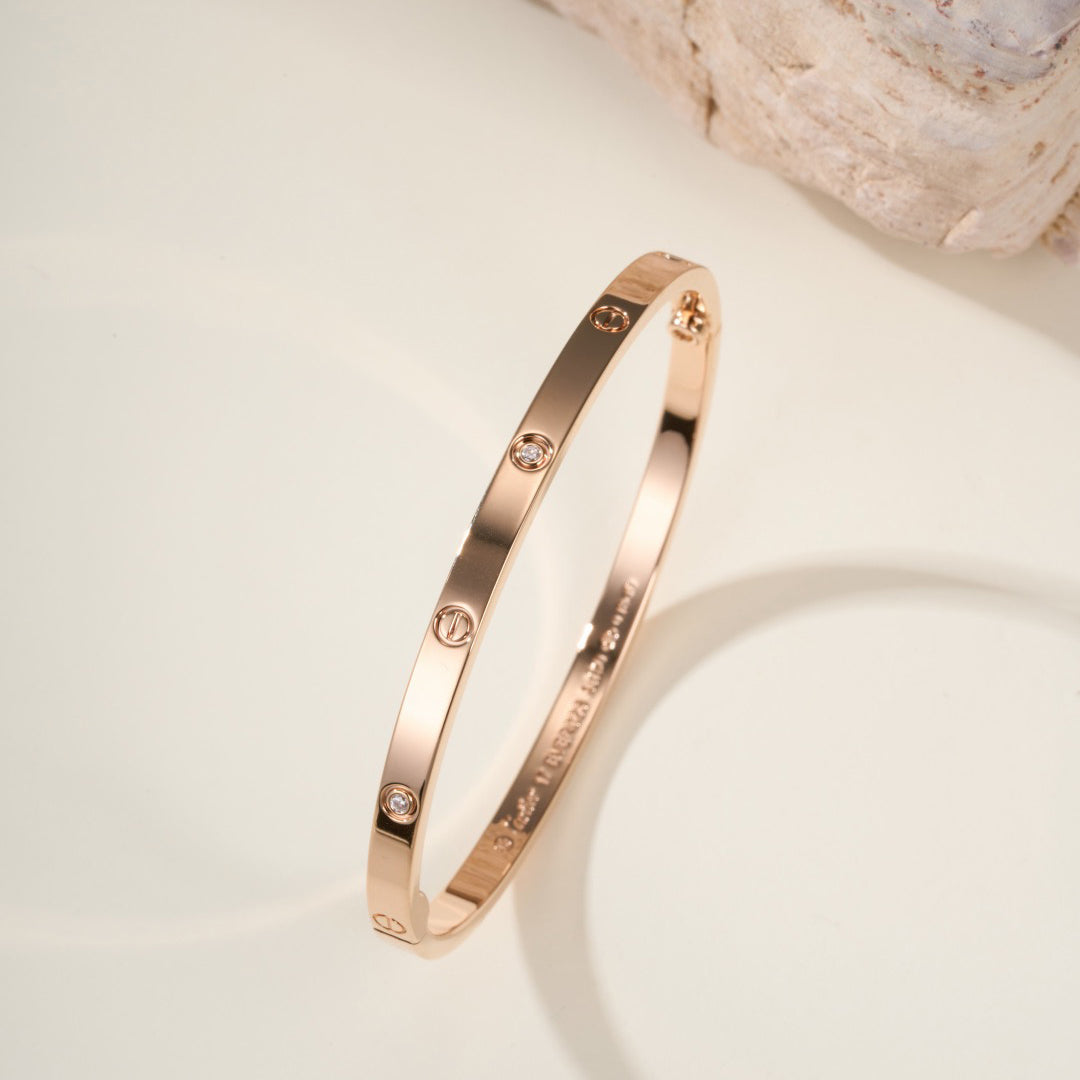 [⭐Veyra]LOVE BRACELET 3.65MM 6 DIAMONDS