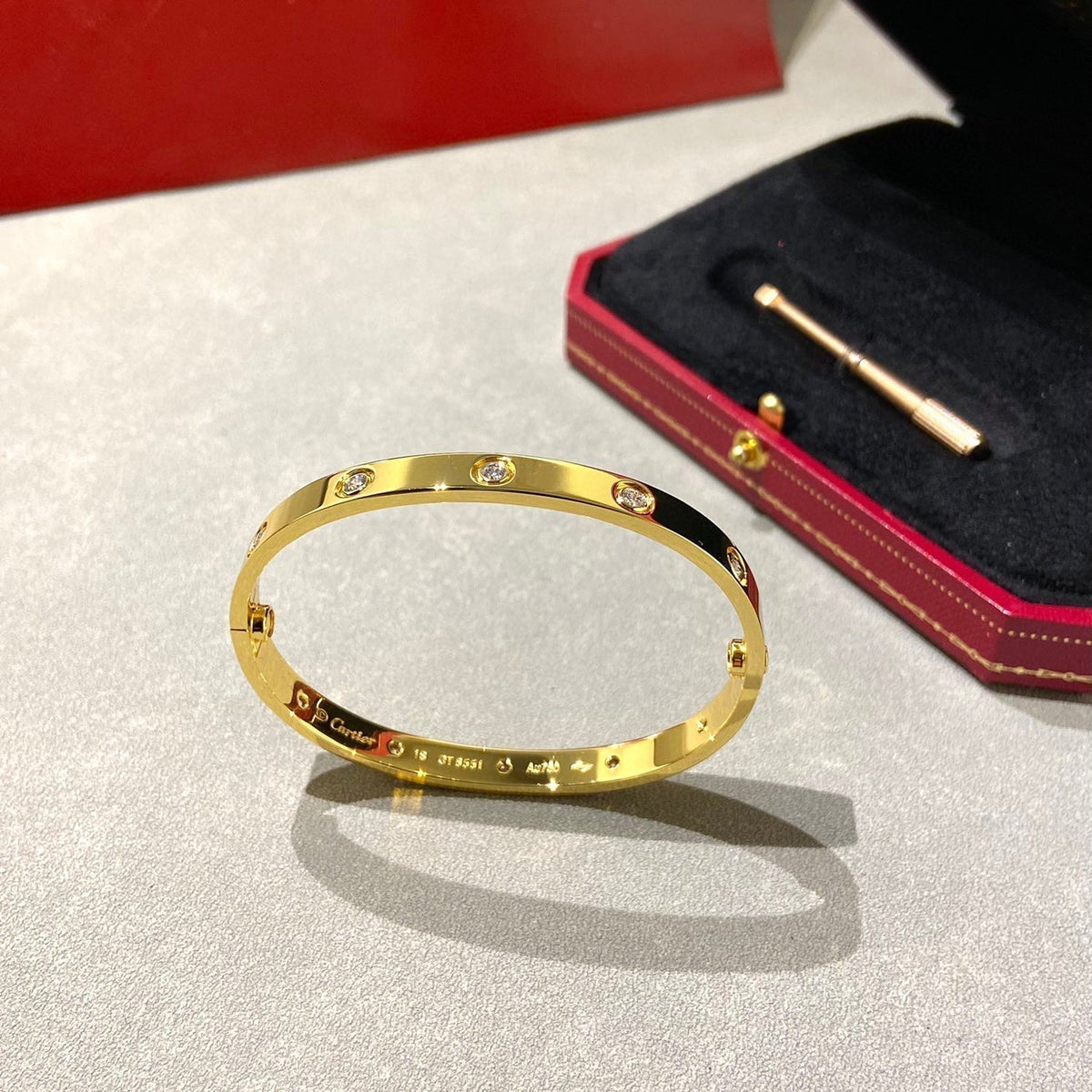 [⭐Veyra]LOVE BRACELET 6.1MM 10 DIAMONDS
