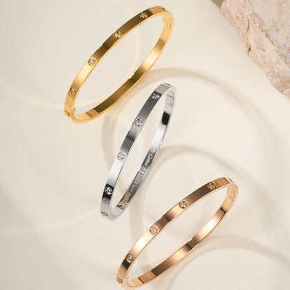 [⭐Veyra]LOVE BRACELET 3.65MM 10 DIAMONDS
