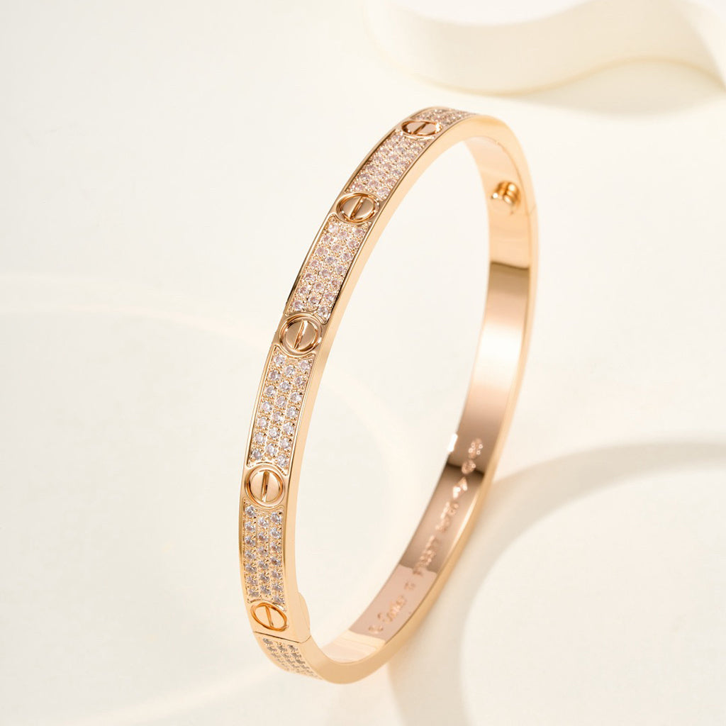 [⭐Veyra]LOVE BRACELET 4.8MM DIAMOND-PAVED