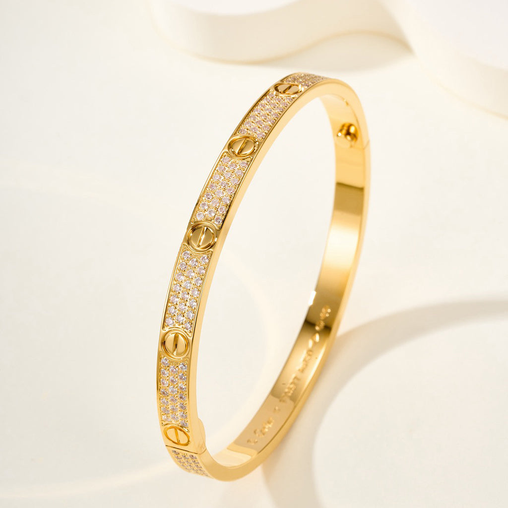 [⭐Veyra]LOVE BRACELET 4.8MM DIAMOND-PAVED
