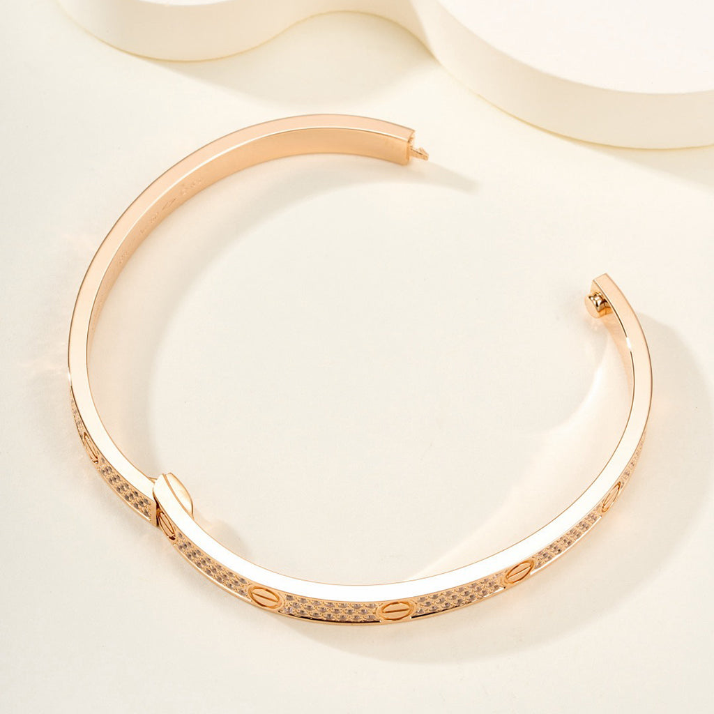 [⭐Veyra]LOVE BRACELET 4.8MM DIAMOND-PAVED