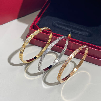 [⭐Veyra]LOVE BRACELET 3.65MM DIAMOND-PAVED