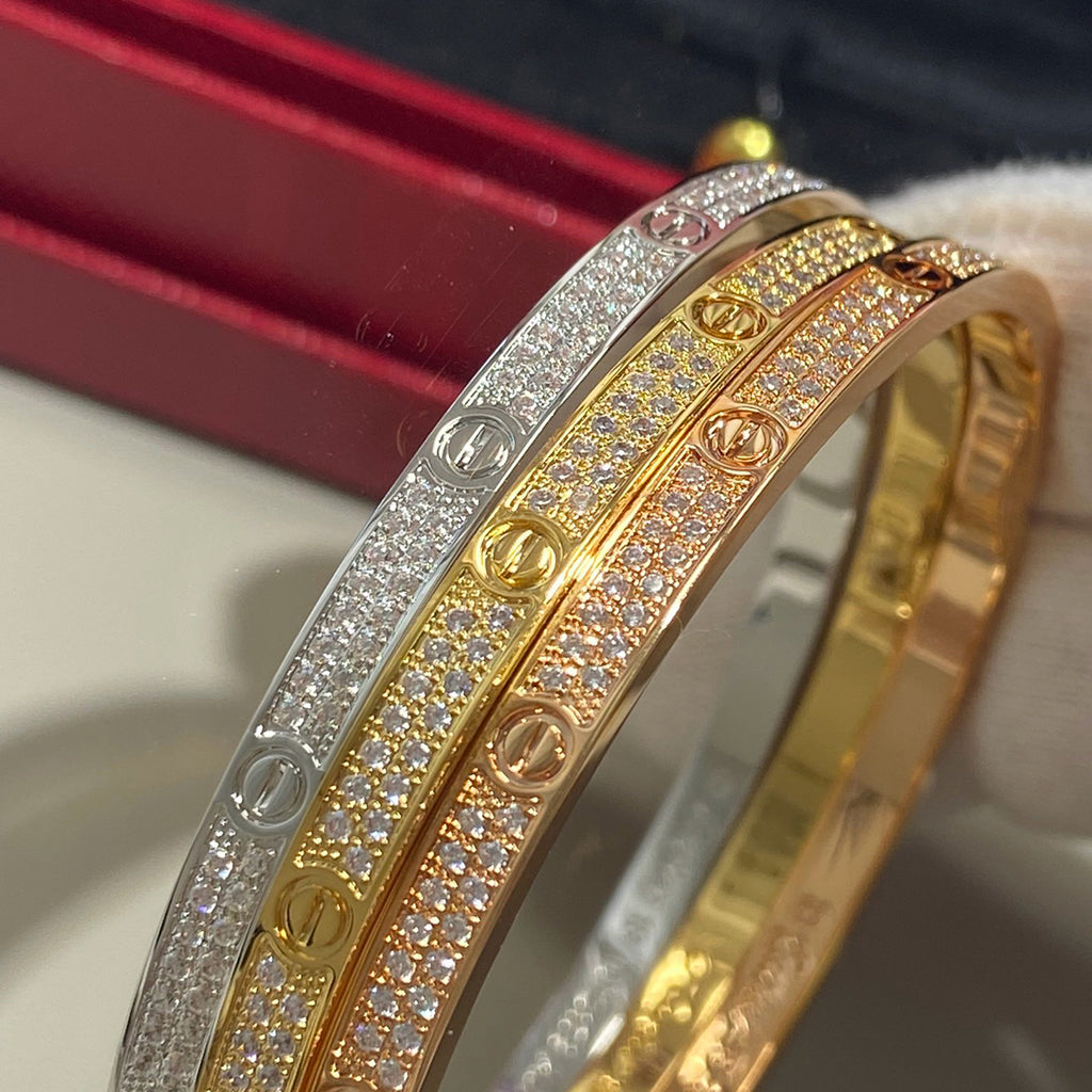 [⭐Veyra]LOVE BRACELET 3.65MM DIAMOND-PAVED