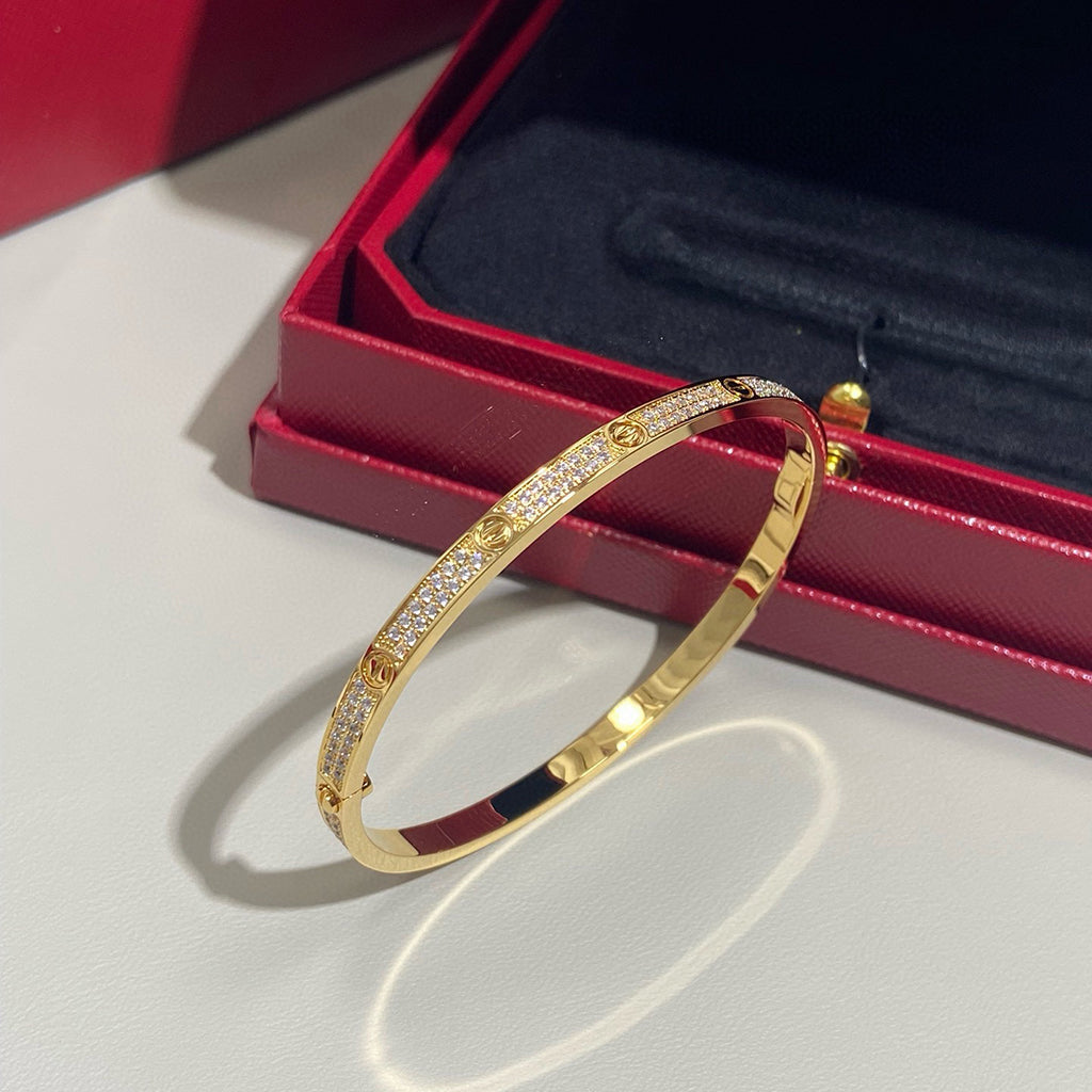 [⭐Veyra]LOVE BRACELET 3.65MM DIAMOND-PAVED