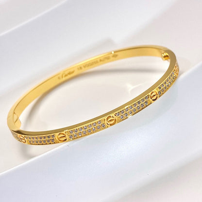 [⭐Veyra]LOVE BRACELET 3.65MM DIAMOND-PAVED