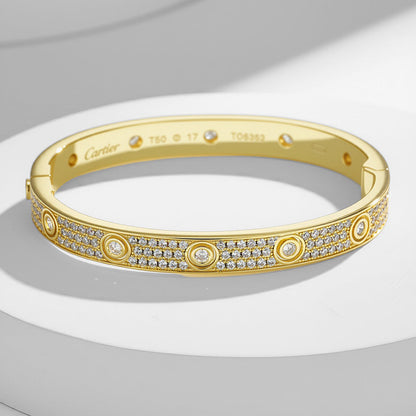 [⭐Veyra]LOVE BRACELET 6.1MM DIAMOND-PAVED 10 BIG DIAMONDS