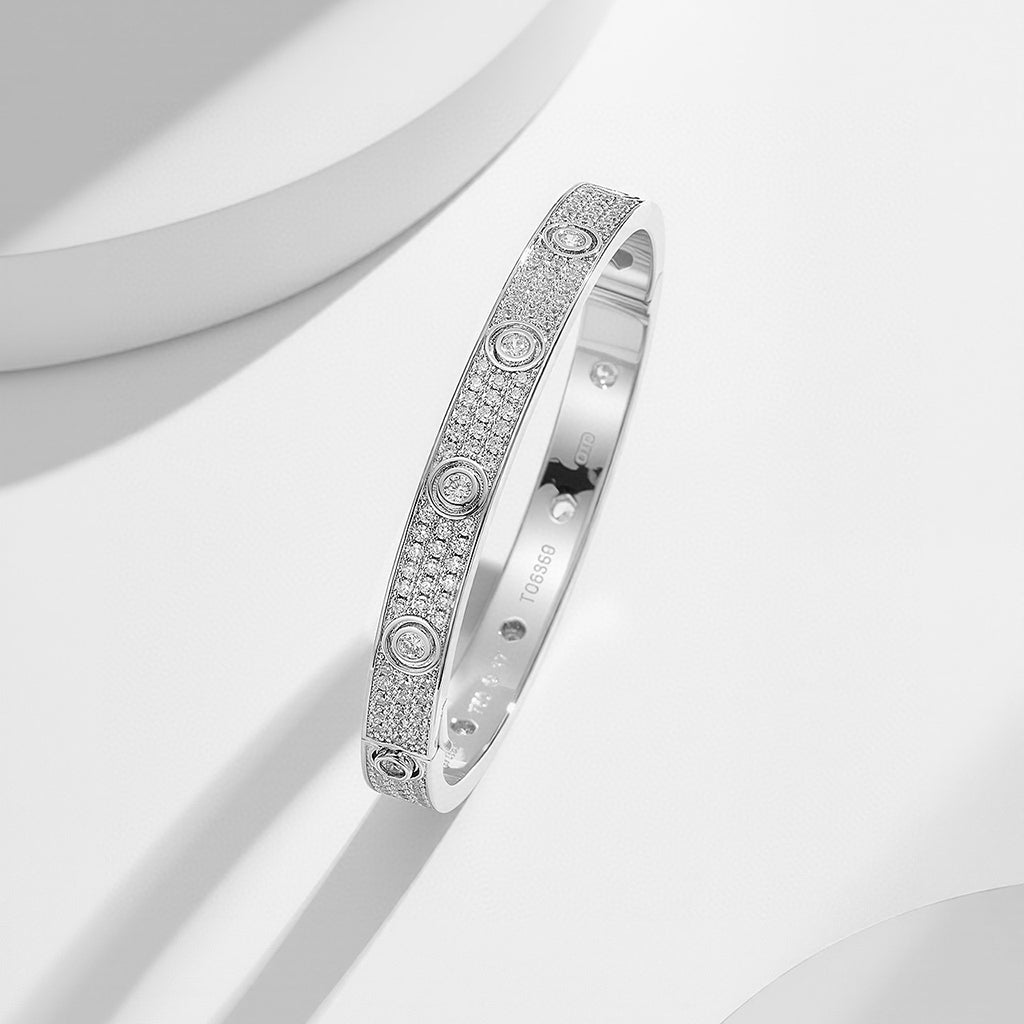 [⭐Veyra]LOVE BRACELET 6.1MM DIAMOND-PAVED 10 BIG DIAMONDS