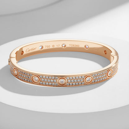 [⭐Veyra]LOVE BRACELET 6.1MM DIAMOND-PAVED 10 BIG DIAMONDS