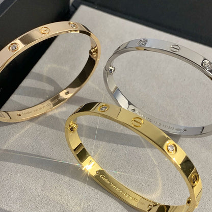 [⭐Veyra]LOVE BRACELET 6.1MM 4 DIAMONDS