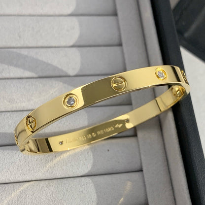 [⭐Veyra]LOVE BRACELET 6.1MM 4 DIAMONDS