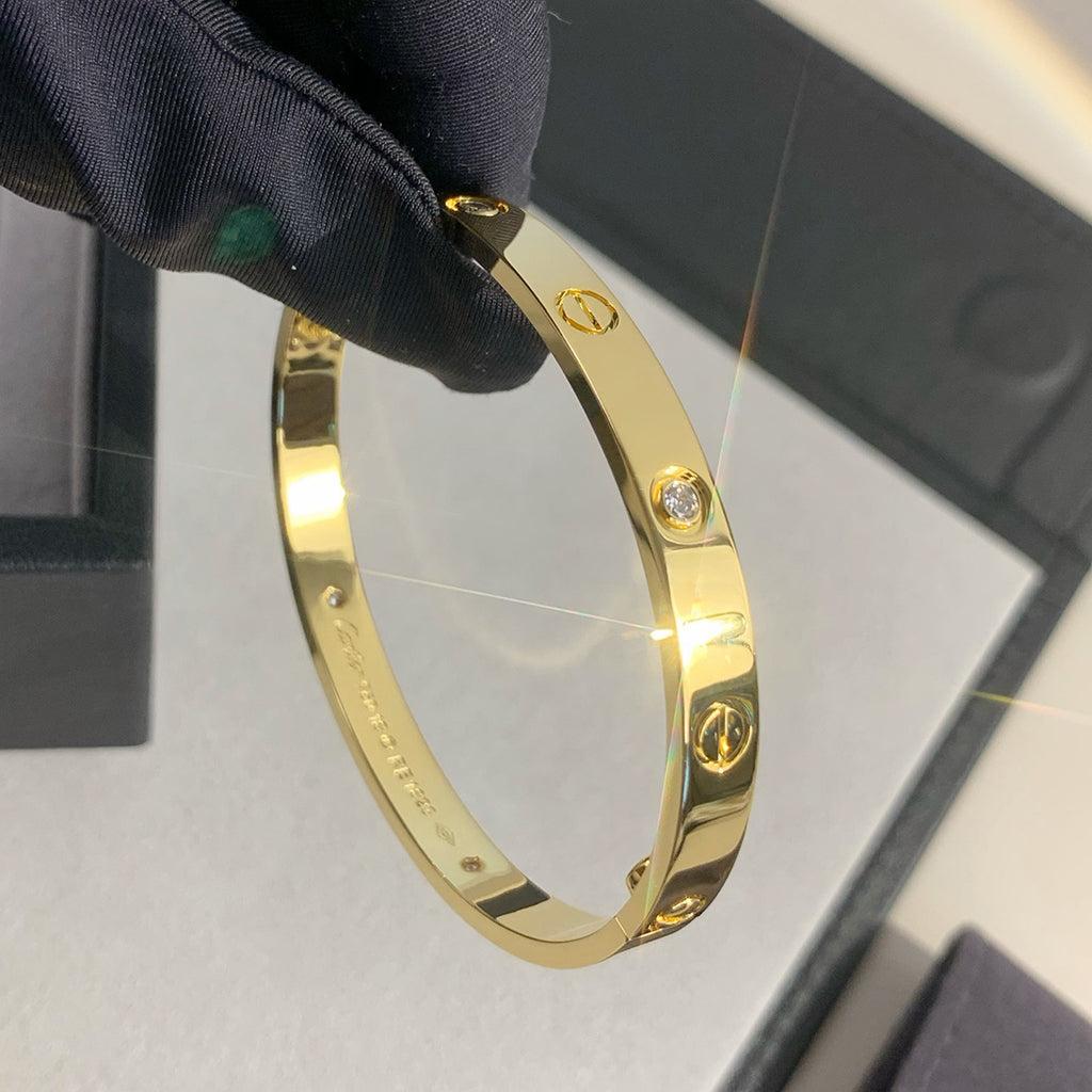 [⭐Veyra]LOVE BRACELET 6.1MM 4 DIAMONDS