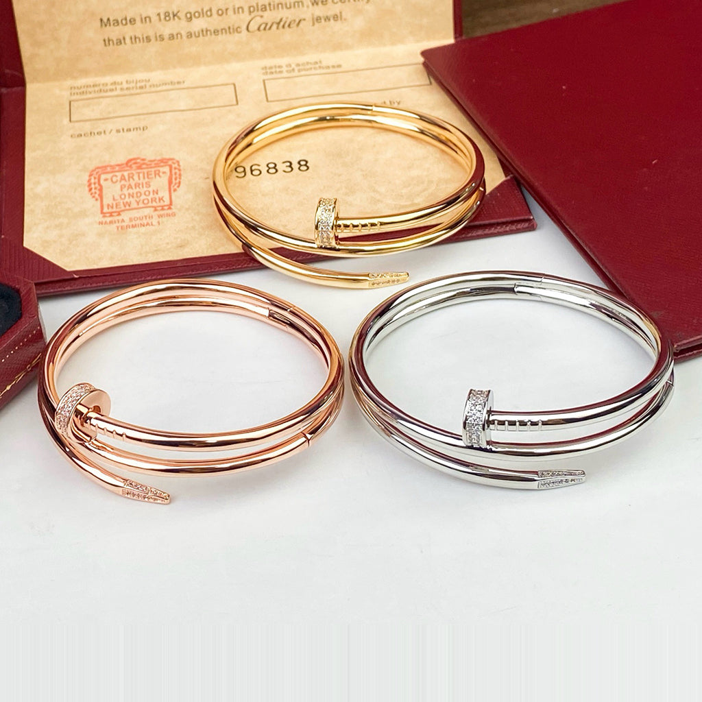 [⭐Veyra]JUSTE BRACELET 3.5MM DOUBLE ROW DIAMOND