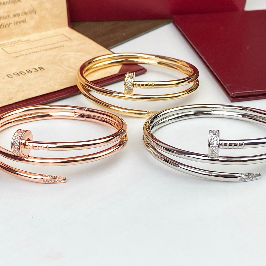 [⭐Veyra]JUSTE BRACELET 3.5MM DOUBLE ROW DIAMOND