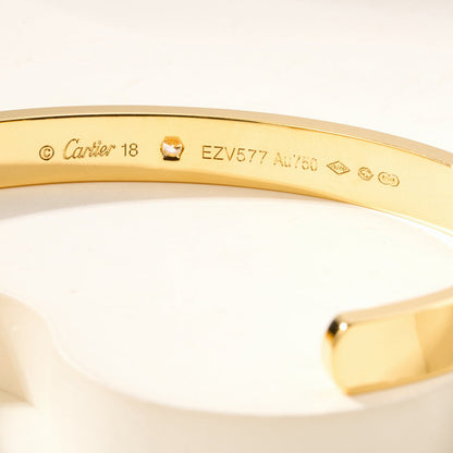 [⭐Veyra]LOVE BRACELET 6.1MM 1 DIAMOND OPEN CUFF