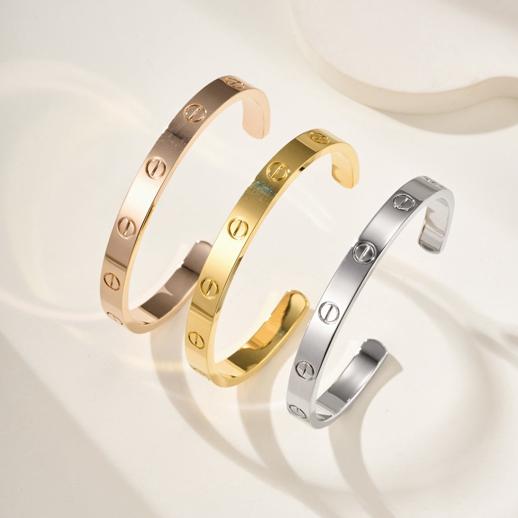 [⭐Veyra]LOVE BRACELET 6.1MM OPEN CUFF