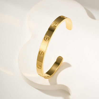 [⭐Veyra]LOVE BRACELET 6.1MM OPEN CUFF