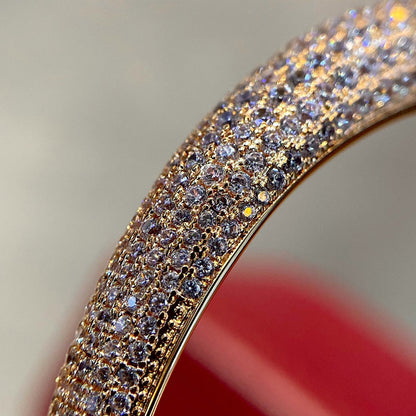 [⭐Veyra]PANTHERE HALF DIAMOND OPEN BRACELET