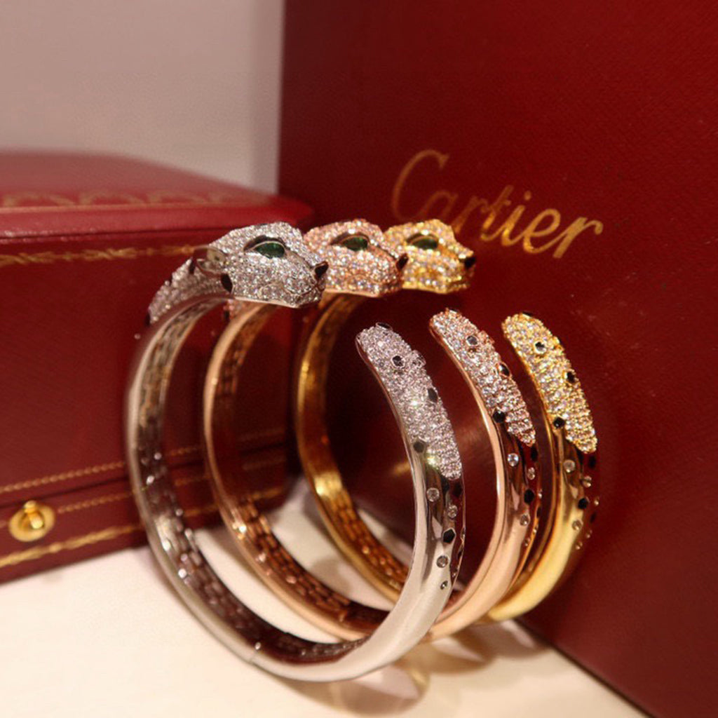 [⭐Veyra]PANTHERE BIG BRACELET DIAMONDS