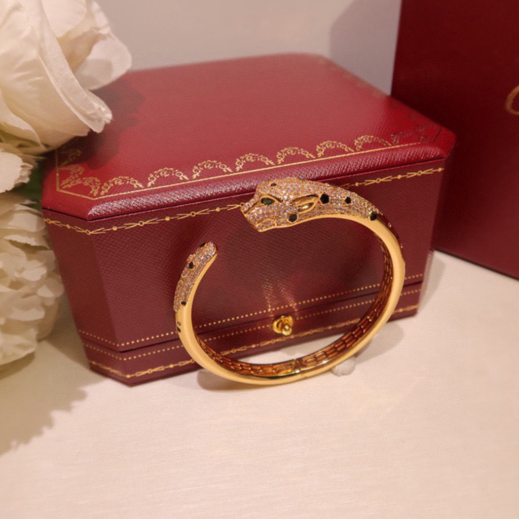 [⭐Veyra]PANTHERE BIG BRACELET DIAMONDS