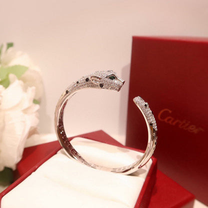 [⭐Veyra]PANTHERE BIG BRACELET DIAMONDS